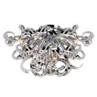 Medusa Collection 19 Light Chrome Finish Crystal Ribbon Flush Mount Ceiling Light