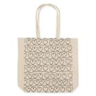 Heart Scroll Canvas Tote