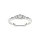 1/2 Ct. T.w. Diamond 14k White Gold 3-stone Engagement Ring