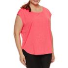 Xersion Short Sleeve Scoop Neck T-shirt-womens Plus