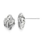 1/4 Ct. T.w. Diamond 10k White Gold Love Knot Earrings