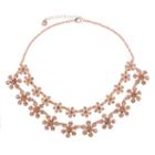 Monet Jewelry Womens Orange Statement Necklace