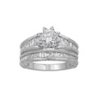 1 3/4 Ct. T.w. Diamond 14k White Gold Bridal Ring Set