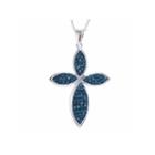 Sparkle Allure Crystal Silver Over Brass Pendant