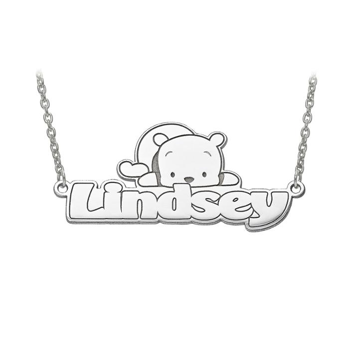 Disney Personalized Winnie The Pooh Name Necklace