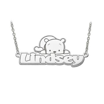 Disney Personalized Winnie The Pooh Name Necklace