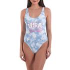 Wallflower Tie Dye One Piece Swimsuit Juniors