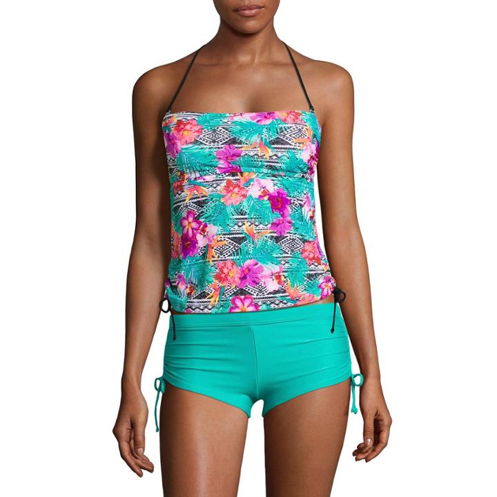 Arizona Floral Bandeau Swimsuit Top-juniors