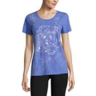 Made For Life Short Sleeve Scoop Neck T-shirt-womens Petite