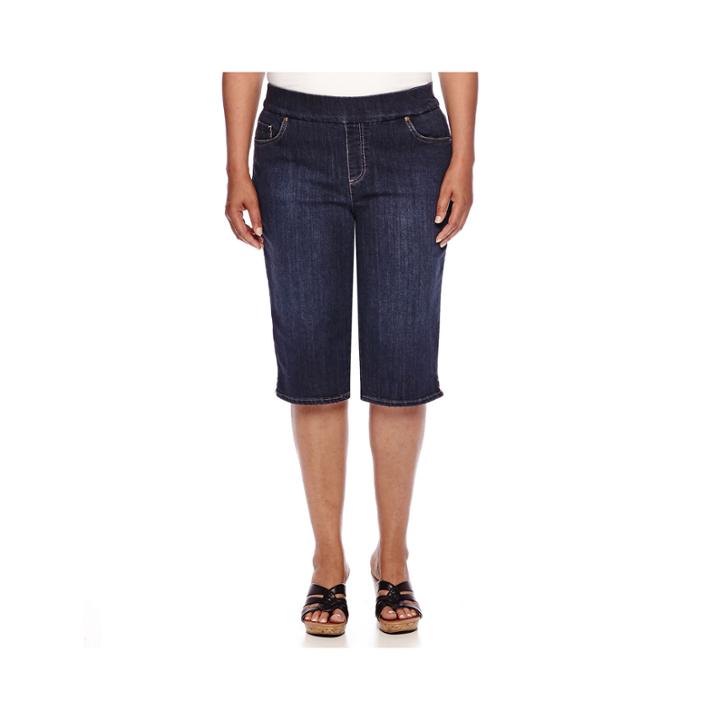 Gloria Vanderbilt Avery Pull On Skimmer Pants - Plus