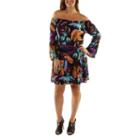 24/7 Comfort Apparel Lush Tropical Drama Drop Waist Dress