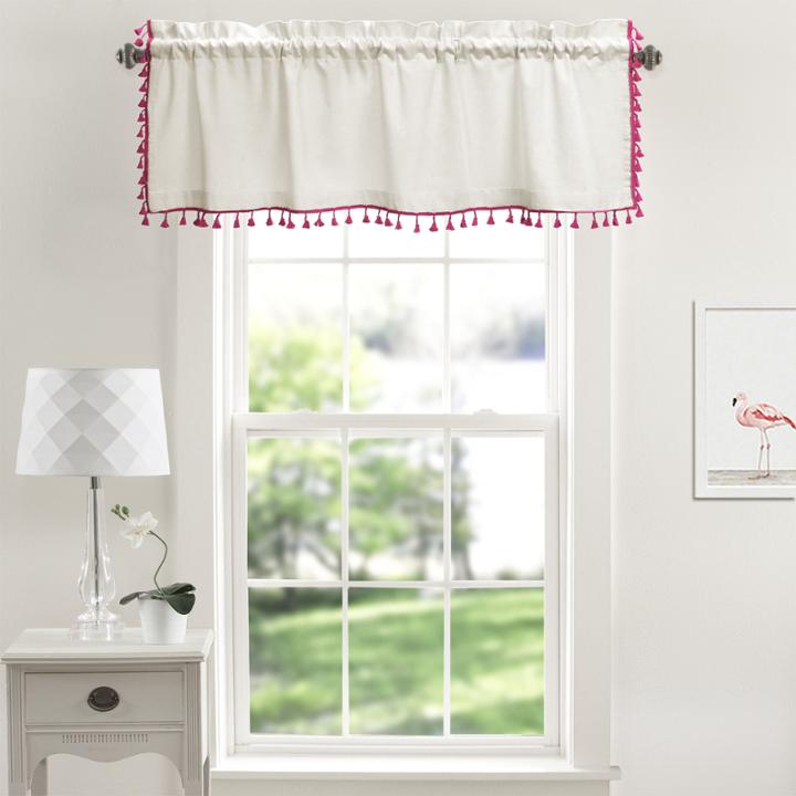 Lush Decor Urban Tassel Valance Single 18x52+ 2 Inch Header