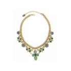 Nicole By Nicole Miller Blue And Green Drama Necklace