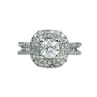 Womens 2 Ct. T.w. Round White Diamond 14k Gold Engagement Ring