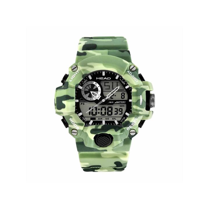 Head Freeride Mens Green Strap Watch-he-105-04