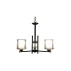 Dominic 3-light Black Chandelier