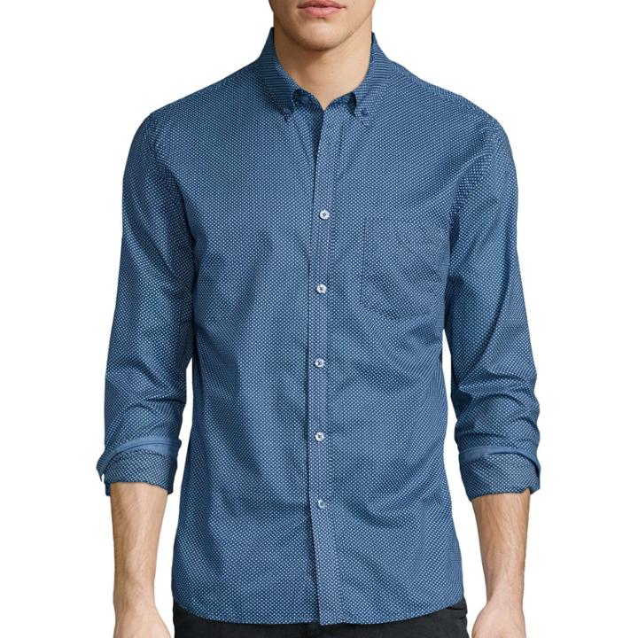 No Retreat Long-sleeve Button-up Woven Shirt