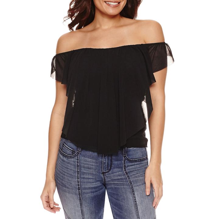 Bisou Bisou Ruffle Off Shoulder Top