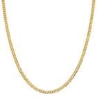 14k Gold Solid Curb 16 Inch Chain Necklace