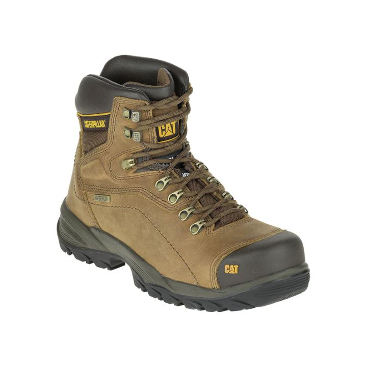 Cat Diagnostic Hi Mens Leather Work Boots
