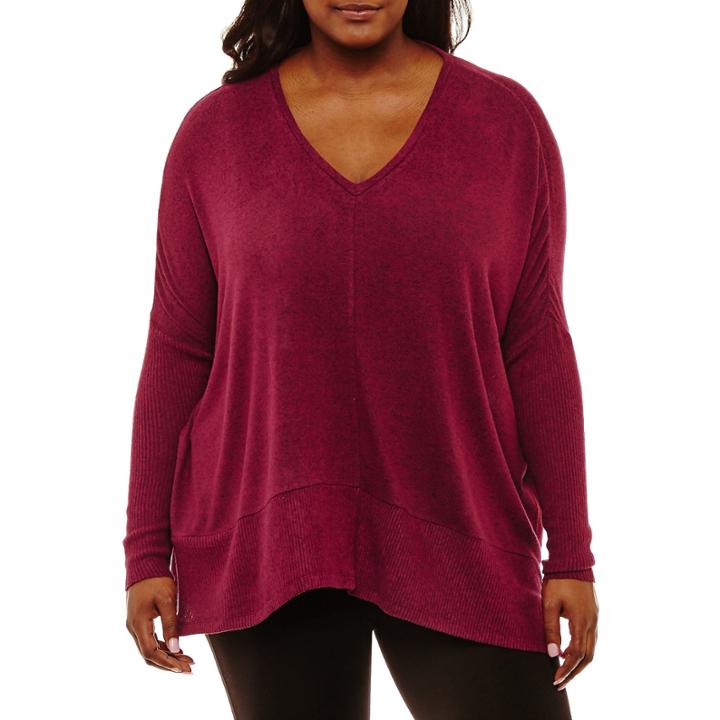 Arizona Soft Oversized Tunic T-shirt-juniors Plus