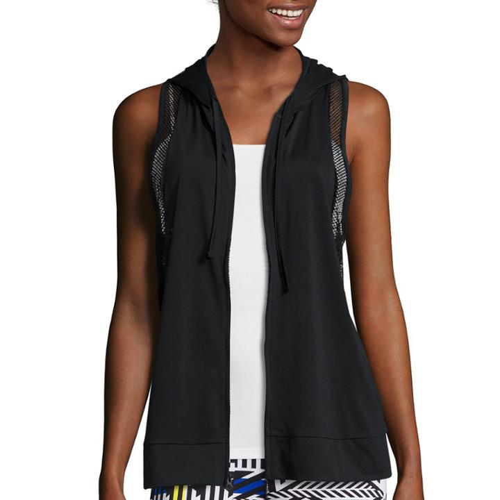City Streets Mesh Hoodie Vest - Juniors