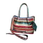 Amerileather Everly Animal Print Rainbow Handbag