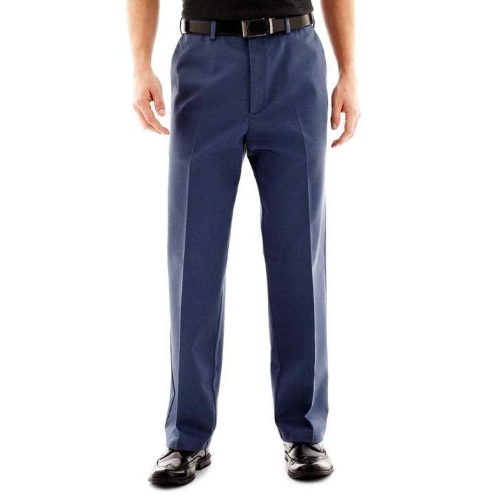 Haggar Work To Weekend Classic-fit Flat-front Pants