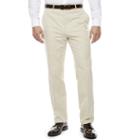 Stafford Tan Linen-cotton Suit Pants - Classic Fit