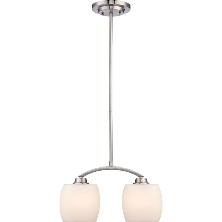 Filament Design 2-light Brushed Nickel Pendant Mini-pendant