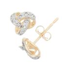 1/10 Ct. T.w. Round White Diamond 10k Gold Stud Earrings