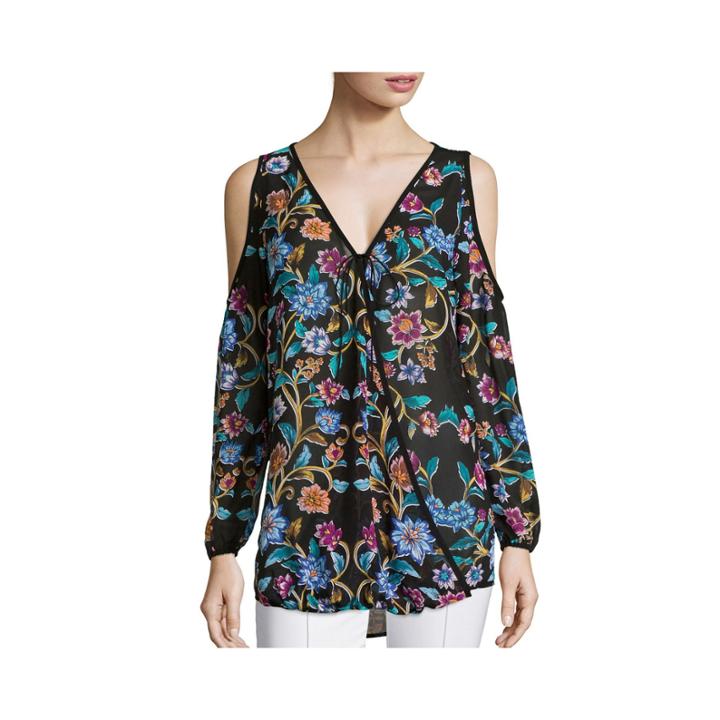 Nicole By Nicole Miller Surplus Cold Shoulder Blouse