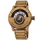 Joshua & Sons Mens Gold Tone Strap Watch-j-139yg