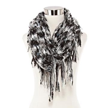 Olsenboye Grunge Knit Infinity Scarf