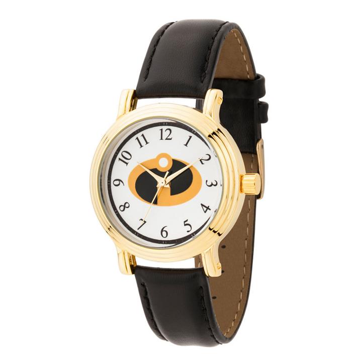 Disney The Incredibles 2 Womens Black Strap Watch-wds000583