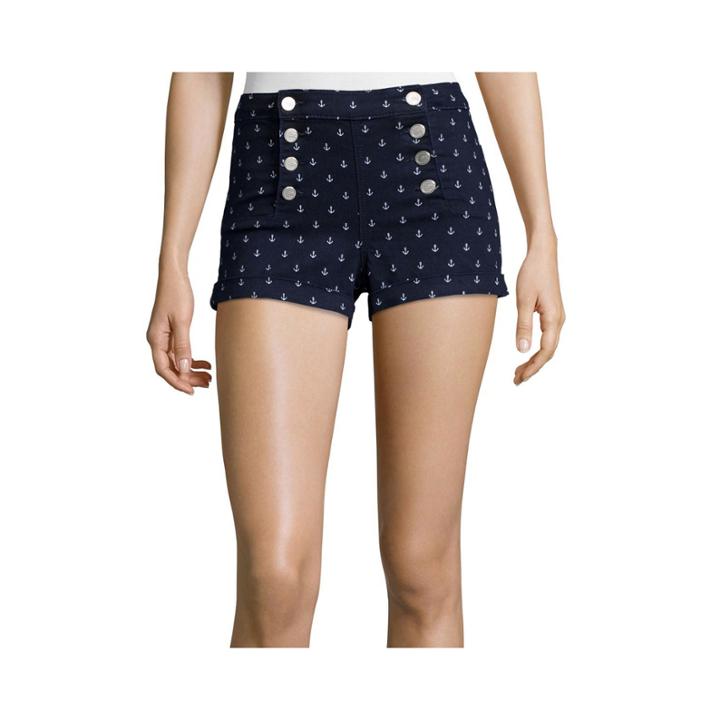 Almost Famous Sailor Mid-rise Shorts - Juniors