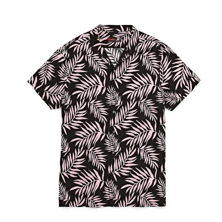Jf J.ferrar Jf Casualization Short Sleeve Camp Shirt-slim