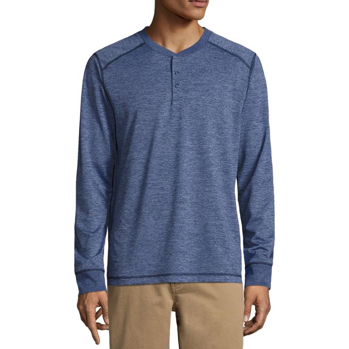 St. John's Bay Long Sleeve Henley Shirt