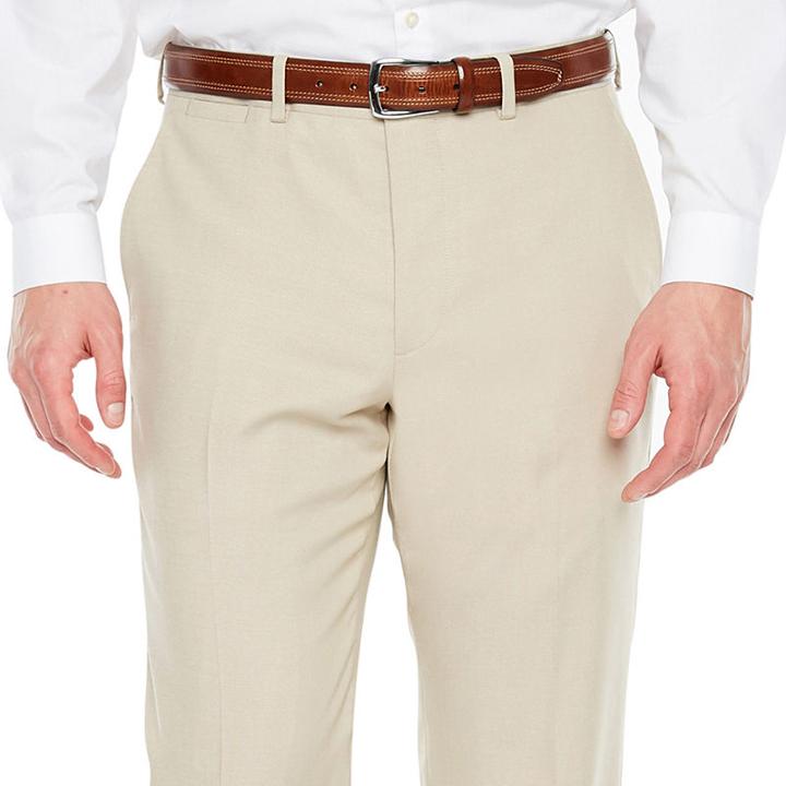 Jf J.ferrar Tan Stretch Suit Pant Stretch Slim Fit Suit Pants