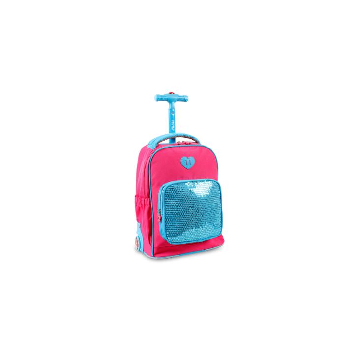 J World Sparkle Wheeled Backpack