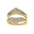 1/3 Ct. T.w. Round Diamond 14k Yellow Gold Ring Guard