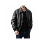 Landing Leathers Men's G-2 Flight Bomber Leather Jacket - Big And Tall