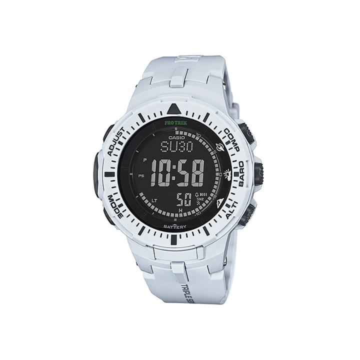 Casio Pro Trek Tough Solar Triple Sensor Mens World Time Watch Prg300-7cr