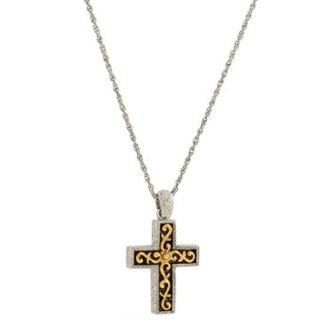 1928 Symbols Of Faith Religious Jewelry Womens Cross Pendant Necklace