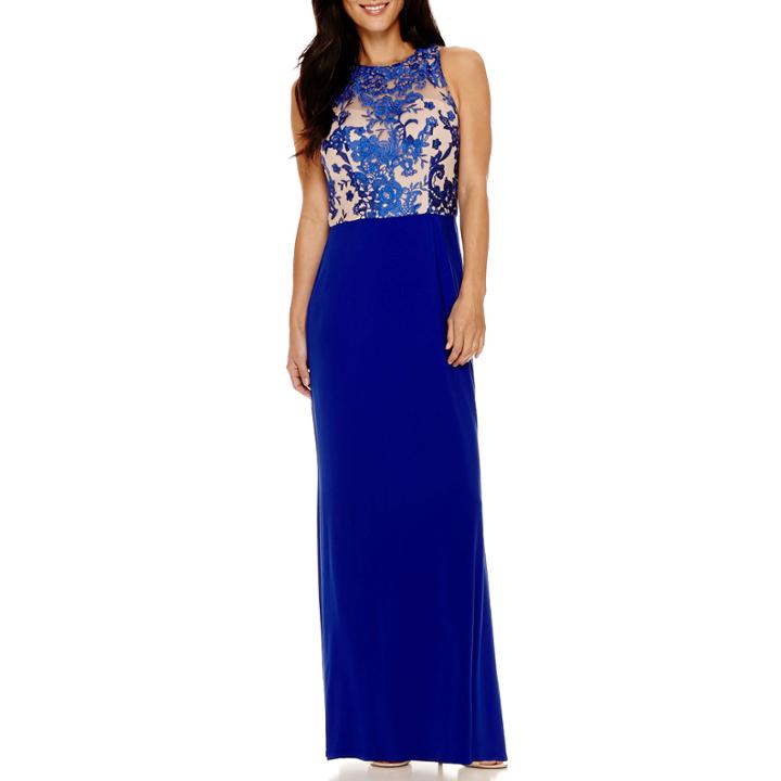 Stenay Patra Sleeveless Lace Bodice Gown