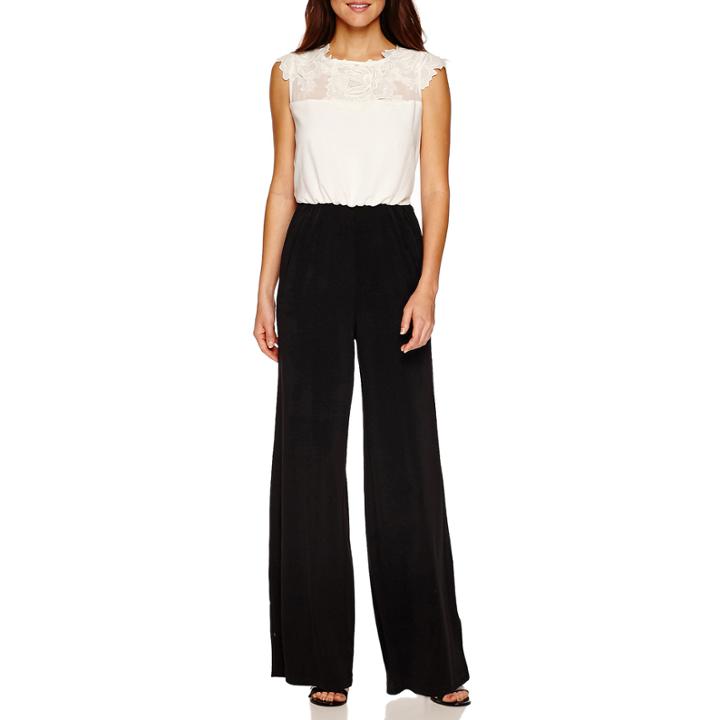 Signature By Sangria Short Sleeve Jumpsuit