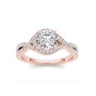 Womens 1 1/4 Ct. T.w. Genuine Round White Diamond 14k Gold Engagement Ring