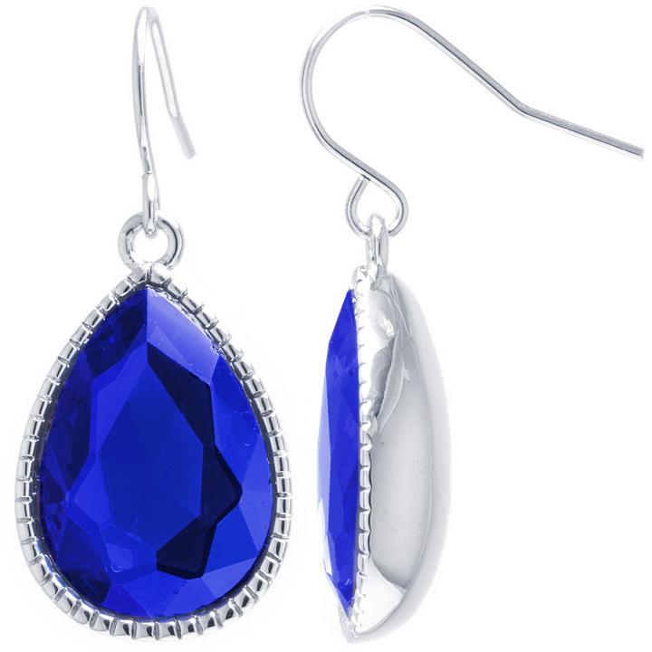 Sparkle Allure Sparkle Allure Blue Pear Drop Earrings