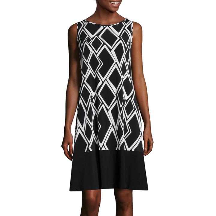 Rn Studio By Ronni Nicole Sleeveless Print Shift Dress