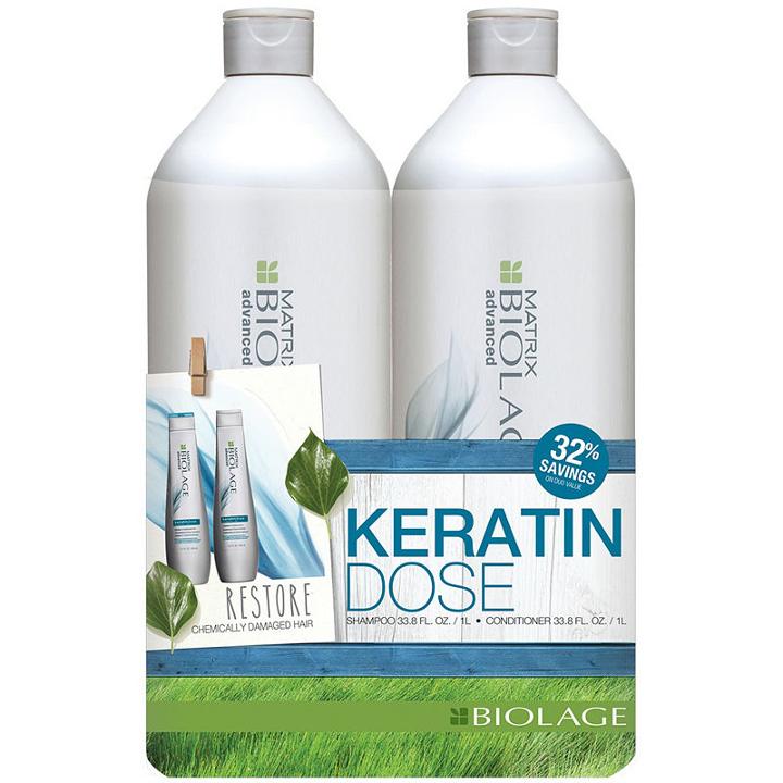 Matrix Essentials Keratindose Ltr Duo 2-pc. Value Set - 33.8 Oz.
